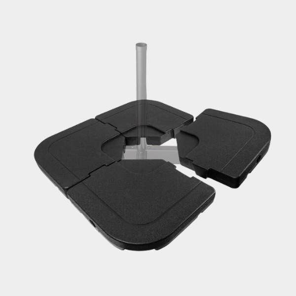 lawn (3) twocorn 4Pcs 183lb Capacity Heavy-Duty Cantilever Offset Patio Umbrella Stand - Image 1