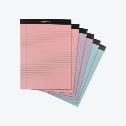 Wide Ruled 8.5 x 11.75-Inch Lined Writing Note Pads